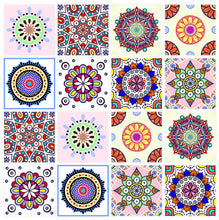 Load image into Gallery viewer, Mosaic Tile Stickers, Pack Of 16, All Sizes, Waterproof, Transfers For Kitchen / Bathroom Tiles C31 - Bolsover Designs