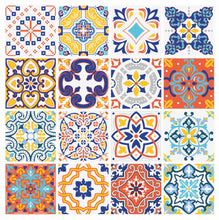 Load image into Gallery viewer, Mosaic Tile Stickers, Pack Of 16, All Sizes, Waterproof, Azulejo Transfers For Kitchen / Bathroom Tiles C33 - Bolsover Designs