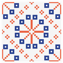 Load image into Gallery viewer, Mosaic Tile Stickers, Pack Of 16, All Sizes, Waterproof, Azulejo Transfers For Kitchen / Bathroom Tiles C33 - Bolsover Designs