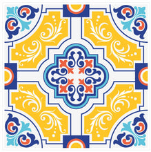 Load image into Gallery viewer, Mosaic Tile Stickers, Pack Of 16, All Sizes, Waterproof, Azulejo Transfers For Kitchen / Bathroom Tiles C33 - Bolsover Designs