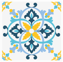 Load image into Gallery viewer, Mosaic Tile Stickers, Pack Of 16, All Sizes, Waterproof, Azulejo Transfers For Kitchen / Bathroom Tiles C33 - Bolsover Designs