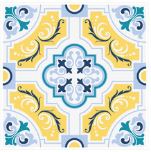 Load image into Gallery viewer, Mosaic Tile Stickers, Pack Of 16, All Sizes, Waterproof, Azulejo Transfers For Kitchen / Bathroom Tiles C34 - Bolsover Designs