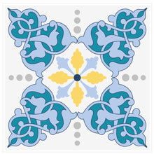 Load image into Gallery viewer, Mosaic Tile Stickers, Pack Of 16, All Sizes, Waterproof, Azulejo Transfers For Kitchen / Bathroom Tiles C34 - Bolsover Designs