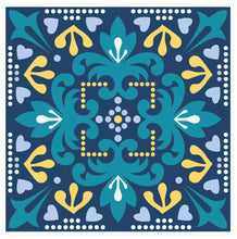 Load image into Gallery viewer, Mosaic Tile Stickers, Pack Of 16, All Sizes, Waterproof, Azulejo Transfers For Kitchen / Bathroom Tiles C34 - Bolsover Designs