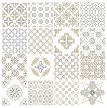 Load image into Gallery viewer, Mosaic Tile Stickers, Pack Of 16, All Sizes, Waterproof, Azulejo Transfers For Kitchen / Bathroom Tiles C37 - Bolsover Designs