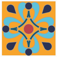 Load image into Gallery viewer, Mosaic Tile Stickers, Pack Of 16, All Sizes, Waterproof, Azulejo Transfers For Kitchen / Bathroom Tiles C39 - Bolsover Designs