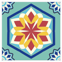 Load image into Gallery viewer, Mosaic Tile Stickers, Pack Of 16, All Sizes, Waterproof, Azulejo Transfers For Kitchen / Bathroom Tiles C39 - Bolsover Designs