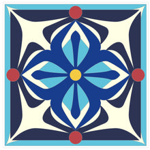 Load image into Gallery viewer, Mosaic Tile Stickers, Pack Of 16, All Sizes, Waterproof, Azulejo Transfers For Kitchen / Bathroom Tiles C39 - Bolsover Designs