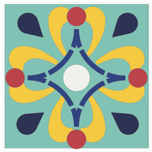 Load image into Gallery viewer, Mosaic Tile Stickers, Pack Of 16, All Sizes, Waterproof, Azulejo Transfers For Kitchen / Bathroom Tiles C39 - Bolsover Designs