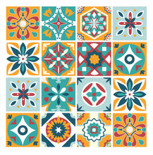 Load image into Gallery viewer, Mosaic Tile Stickers, Pack Of 24, All Sizes, Waterproof, Azulejo Transfers For Kitchen / Bathroom Tiles C42 - Bolsover Designs