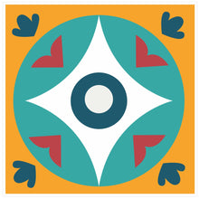 Load image into Gallery viewer, Mosaic Tile Stickers, Pack Of 24, All Sizes, Waterproof, Azulejo Transfers For Kitchen / Bathroom Tiles C42 - Bolsover Designs