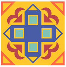 Load image into Gallery viewer, Mosaic Tile Stickers, Pack Of 16, All Sizes, Waterproof, Azulejo Transfers For Kitchen / Bathroom Tiles C43 - Bolsover Designs