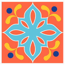 Load image into Gallery viewer, Mosaic Tile Stickers, Pack Of 16, All Sizes, Waterproof, Azulejo Transfers For Kitchen / Bathroom Tiles C43 - Bolsover Designs