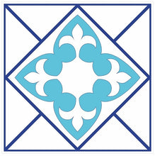 Load image into Gallery viewer, Mosaic Tile Stickers, Pack Of 16, All Sizes, Waterproof, Azulejo Transfers For Kitchen / Bathroom Tiles C46 - Bolsover Designs