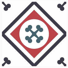 Load image into Gallery viewer, Mosaic Tile Stickers, Pack Of 16, All Sizes, Waterproof, Azulejo Transfers For Kitchen / Bathroom Tiles C47 - Bolsover Designs