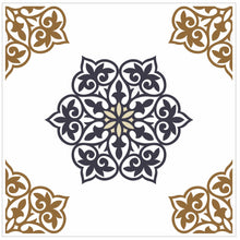 Load image into Gallery viewer, Mosaic Tile Stickers, Pack Of 16, All Sizes, Waterproof, Azulejo Transfers For Kitchen / Bathroom Tiles C48 - Bolsover Designs