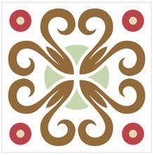 Load image into Gallery viewer, Mosaic Tile Stickers, Pack Of 16, All Sizes, Waterproof, Azulejo Transfers For Kitchen / Bathroom Tiles C48 - Bolsover Designs