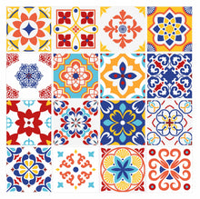 Load image into Gallery viewer, Mosaic Tile Stickers, Pack Of 16, All Sizes, Waterproof, Azulejo Transfers For Kitchen / Bathroom Tiles C49 - Bolsover Designs