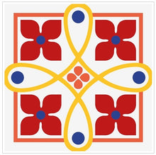 Load image into Gallery viewer, Mosaic Tile Stickers, Pack Of 16, All Sizes, Waterproof, Azulejo Transfers For Kitchen / Bathroom Tiles C49 - Bolsover Designs