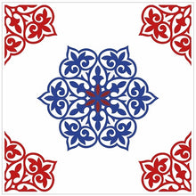 Load image into Gallery viewer, Mosaic Tile Stickers, Pack Of 16, All Sizes, Waterproof, Azulejo Transfers For Kitchen / Bathroom Tiles C49 - Bolsover Designs