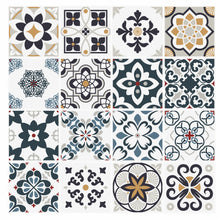 Load image into Gallery viewer, Mosaic Tile Stickers, Pack Of 16, All Sizes, Waterproof, Azulejo Transfers For Kitchen / Bathroom Tiles C50 - Bolsover Designs