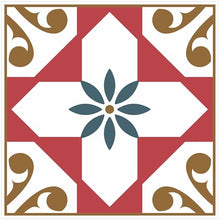 Load image into Gallery viewer, Mosaic Tile Stickers, Pack Of 16, All Sizes, Waterproof, Azulejo Transfers For Kitchen / Bathroom Tiles C52 - Bolsover Designs
