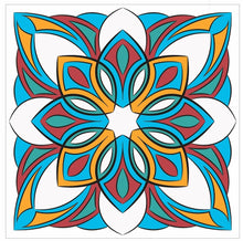 Load image into Gallery viewer, Mosaic Tile Stickers, Pack Of 16, All Sizes, Waterproof, Azulejo Transfers For Kitchen / Bathroom Tiles C55 - Bolsover Designs