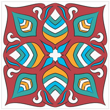 Load image into Gallery viewer, Mosaic Tile Stickers, Pack Of 16, All Sizes, Waterproof, Azulejo Transfers For Kitchen / Bathroom Tiles C55 - Bolsover Designs