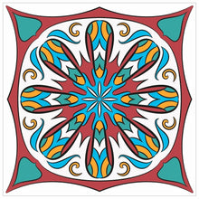 Load image into Gallery viewer, Mosaic Tile Stickers, Pack Of 16, All Sizes, Waterproof, Azulejo Transfers For Kitchen / Bathroom Tiles C55 - Bolsover Designs
