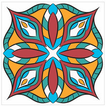 Load image into Gallery viewer, Mosaic Tile Stickers, Pack Of 16, All Sizes, Waterproof, Azulejo Transfers For Kitchen / Bathroom Tiles C55 - Bolsover Designs
