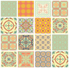 Load image into Gallery viewer, Mosaic Tile Stickers, Pack Of 24, All Sizes, Waterproof, Transfers For Kitchen / Bathroom Tiles C06 - Bolsover Designs