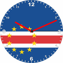 Load image into Gallery viewer, Flag Clock - Beginning With A - G, Flag Of Your Chosen Country On A Quartz Clock, Stand or Wall Mounted, 200mm