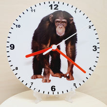 Load image into Gallery viewer, Animal Clocks, A Choice Of Animals on a Quartz Clock. Stand or Wall Mounted, 200mm, Battery Included