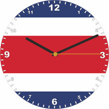 Load image into Gallery viewer, Flag Clock - Beginning With A - G, Flag Of Your Chosen Country On A Quartz Clock, Stand or Wall Mounted, 200mm
