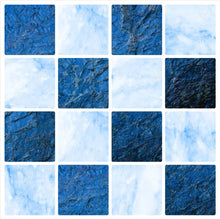 Load image into Gallery viewer, Mosaic Tile Stickers, Transfers, Slate Stone Marble Effects, Pack Of 16 for 100mm - 150mm - 200mm / 4 - 6 - 8 Inch square Tiles SL01 - Bolsover Designs