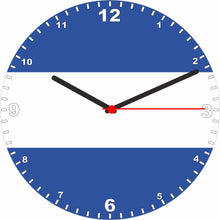 Load image into Gallery viewer, Flag Clock - Beginning With A - G, Flag Of Your Chosen Country On A Quartz Clock, Stand or Wall Mounted, 200mm