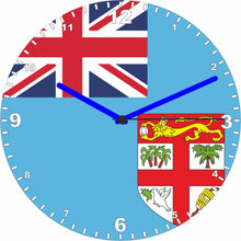 Load image into Gallery viewer, Flag Clock - Beginning With A - G, Flag Of Your Chosen Country On A Quartz Clock, Stand or Wall Mounted, 200mm