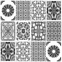 Load image into Gallery viewer, Mosaic Tile Stickers, Grey, Pack Of 16, Larger Sizes, Waterproof, Azulejo Transfers For Kitchen / Bathroom Tiles G14 - Bolsover Designs