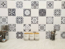 Load image into Gallery viewer, Mosaic Tile Stickers, Grey, Pack Of 16, All Sizes, Waterproof, Azulejo Transfers For Kitchen / Bathroom Tiles G52 - Bolsover Designs