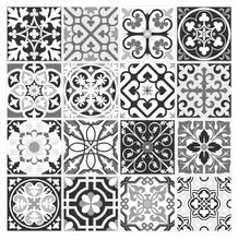 Load image into Gallery viewer, Mosaic Tile Stickers, Grey, Pack Of 16, All Sizes, Waterproof, Azulejo Transfers For Kitchen / Bathroom Tiles G52 - Bolsover Designs