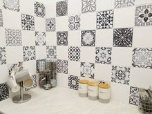 Load image into Gallery viewer, Mosaic Tile Stickers, Grey, Pack Of 16, All Sizes, Waterproof, Azulejo Transfers For Kitchen / Bathroom Tiles G52 - Bolsover Designs