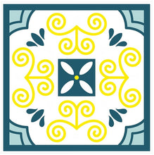 Load image into Gallery viewer, Mosaic Tile Stickers, Pack Of 16, All Sizes, Waterproof, Azulejo Transfers For Kitchen / Bathroom Tiles GT04 - Bolsover Designs