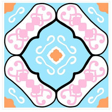 Load image into Gallery viewer, Mosaic Tile Stickers, Pack Of 16, All Sizes, Waterproof, Azulejo Transfers For Kitchen / Bathroom Tiles GT05 - Bolsover Designs