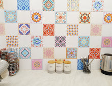 Load image into Gallery viewer, Mosaic Tile Stickers, Pack Of 16, All Sizes, Waterproof, Transfers For Kitchen / Bathroom Tiles GT06 - Bolsover Designs