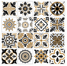 Load image into Gallery viewer, Mosaic Tile Stickers, Pack Of 16, All Sizes, Waterproof, Azulejo Transfers For Kitchen / Bathroom Tiles GT10 - Bolsover Designs