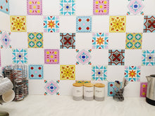 Load image into Gallery viewer, Mosaic Tile Stickers, Pack Of 16, All Sizes, Waterproof, Transfers For Kitchen / Bathroom Tiles GT12 - Bolsover Designs