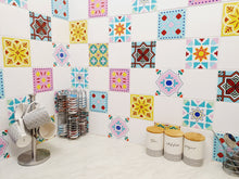 Load image into Gallery viewer, Mosaic Tile Stickers, Pack Of 16, All Sizes, Waterproof, Transfers For Kitchen / Bathroom Tiles GT12 - Bolsover Designs