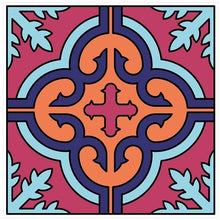 Load image into Gallery viewer, Mosaic Tile Stickers, Pack Of 16, All Sizes, Waterproof, Azulejo Transfers For Kitchen / Bathroom Tiles GT13 - Bolsover Designs