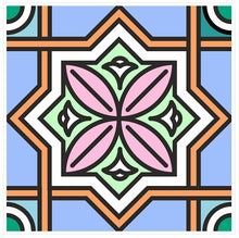 Load image into Gallery viewer, Mosaic Tile Stickers, Pack Of 16, All Sizes, Waterproof, Azulejo Transfers For Kitchen / Bathroom Tiles GT14 - Bolsover Designs