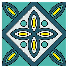 Load image into Gallery viewer, Mosaic Tile Stickers, Pack Of 16, All Sizes, Waterproof, Azulejo Transfers For Kitchen / Bathroom Tiles GT15 - Bolsover Designs
